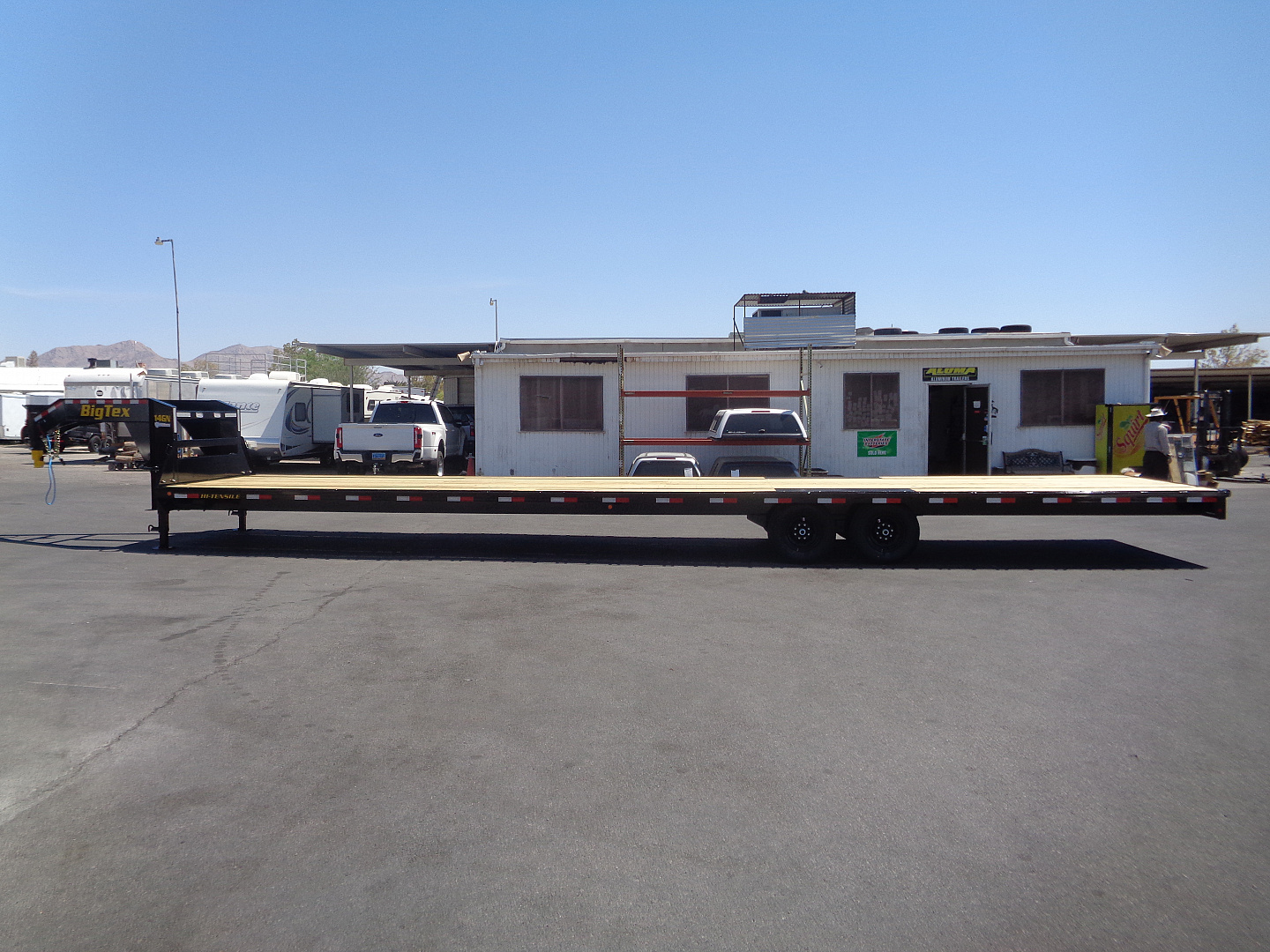 New 2026 Big Tex Trailer * 14GN-40STA * 40ft Single Wheel Tandem Axle Straight Deck Gooseneck Trailer