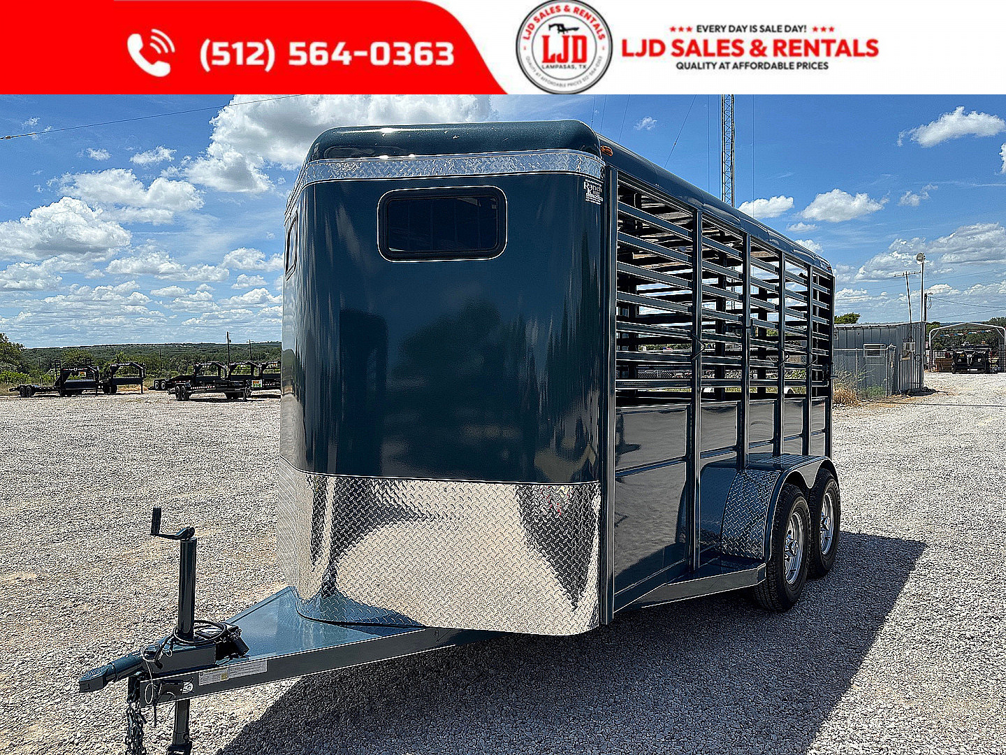 New 2025 Calico - 16' X 6'8 X 7' - Livestock Trailer