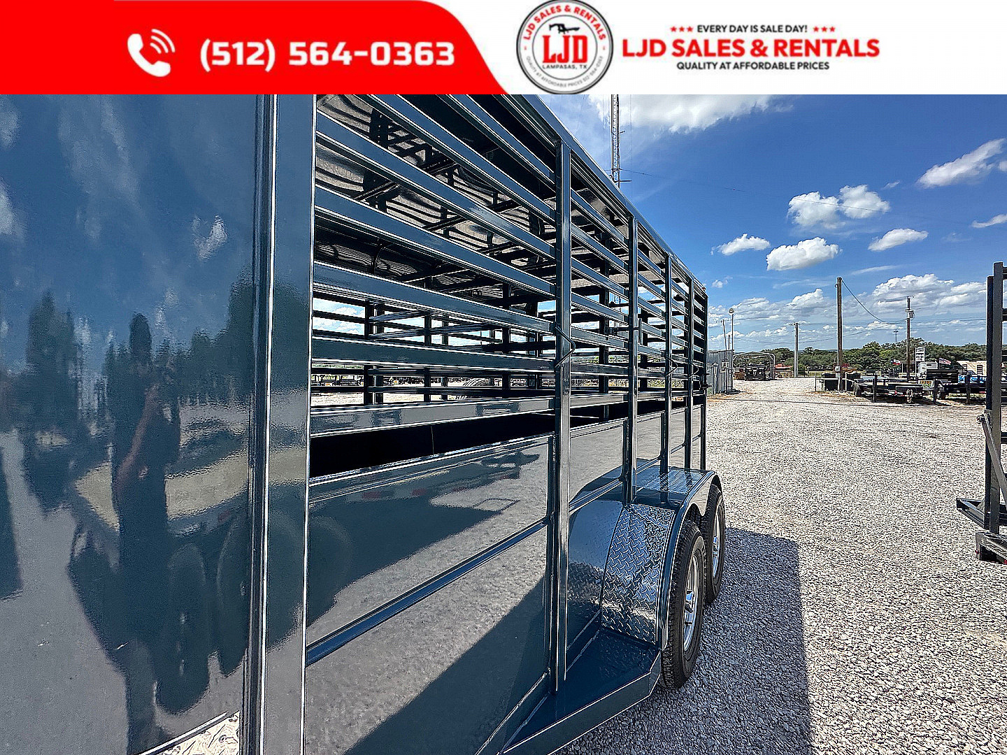 New 2025 Calico - 16' X 6'8 X 7' - Livestock Trailer