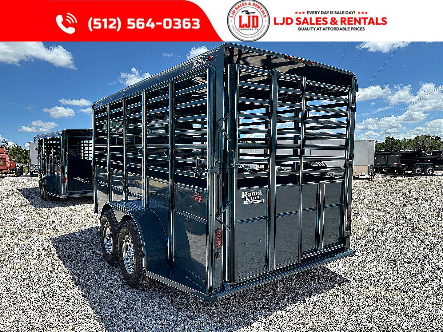 New 2025 Calico - 16' X 6'8 X 7' - Livestock Trailer
