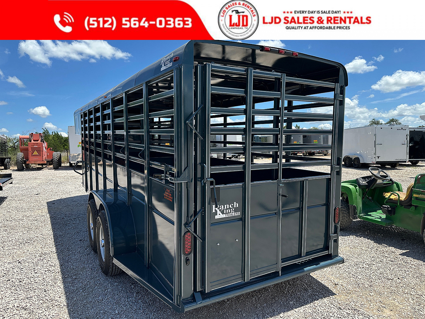 Used 2025 Calico - 20' X 6' X 6'6 - Ranch King Stock Trailer
