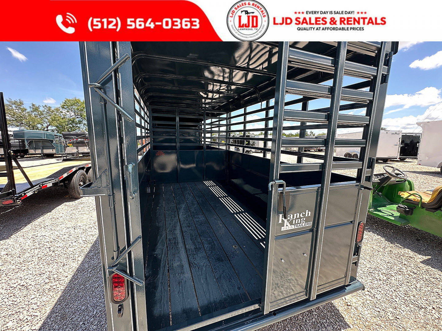 Used 2025 Calico - 20' X 6' X 6'6 - Ranch King Stock Trailer