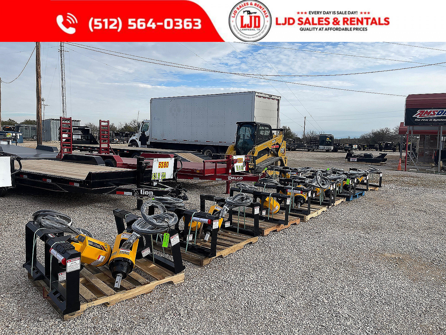 Used 2025 Calico - 20' X 6' X 6'6 - Ranch King Stock Trailer