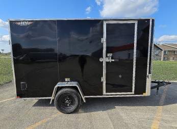 New 2026 H&H Trailers 6x12 HH Series Flat Top V-Nose, 3K Idler Cargo / Enclosed Trailer