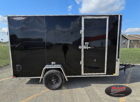 New 2026 H&H Trailers 6x12 HH Series Flat Top V-Nose, 3K Idler Cargo / Enclosed Trailer