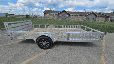New 2025 H&H Trailers 82x14 Aluminum 3K Idler ATV Trailer