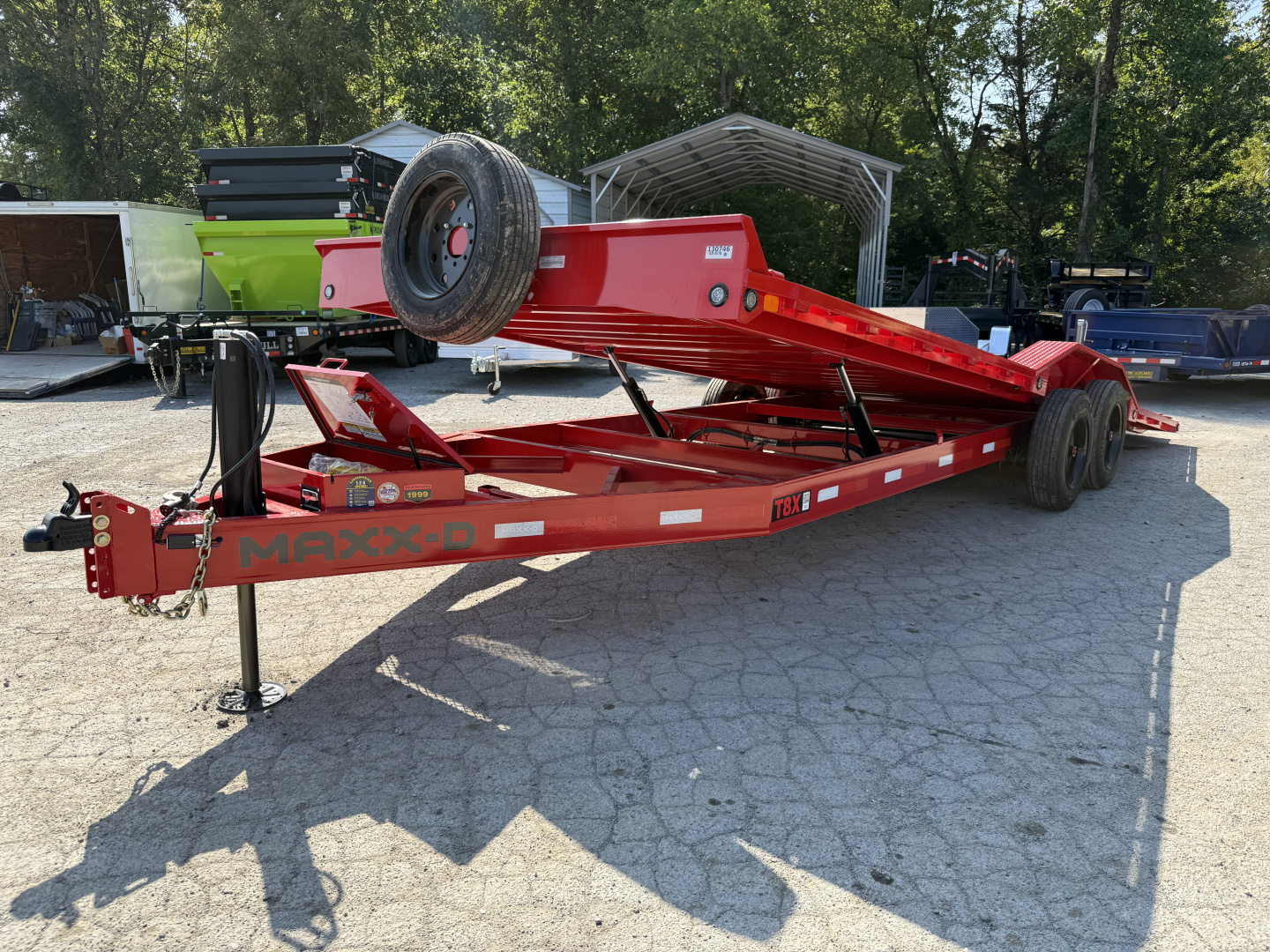 New 2025 MAXX-D T8B 18K 24' JACKS TORSION DOF S Equipment Trailer