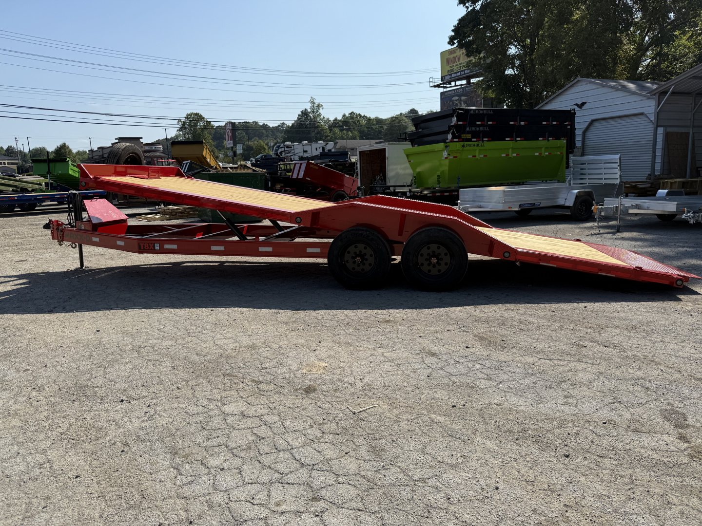 New 2025 MAXX-D T8B 18K 24' JACKS TORSION DOF S Equipment Trailer