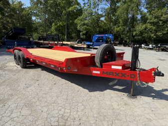 New 2025 MAXX-D T8B 18K 24' JACKS TORSION DOF S Equipment Trailer