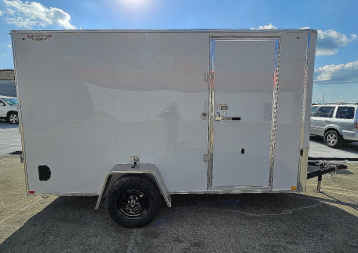 New 2025 H&H Trailers 6x12 HH Series Flat Top V-Nose, 3K Idler Cargo / Enclosed Trailer