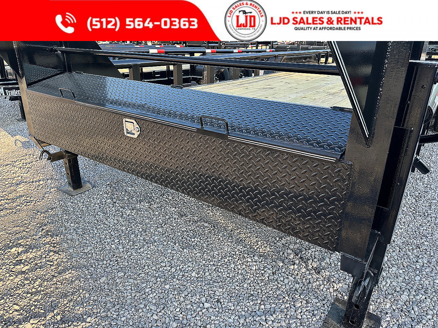 New 2025 Golden Arm 83" x 24' Low Boy Gooseneck Trailer - 14 Ply