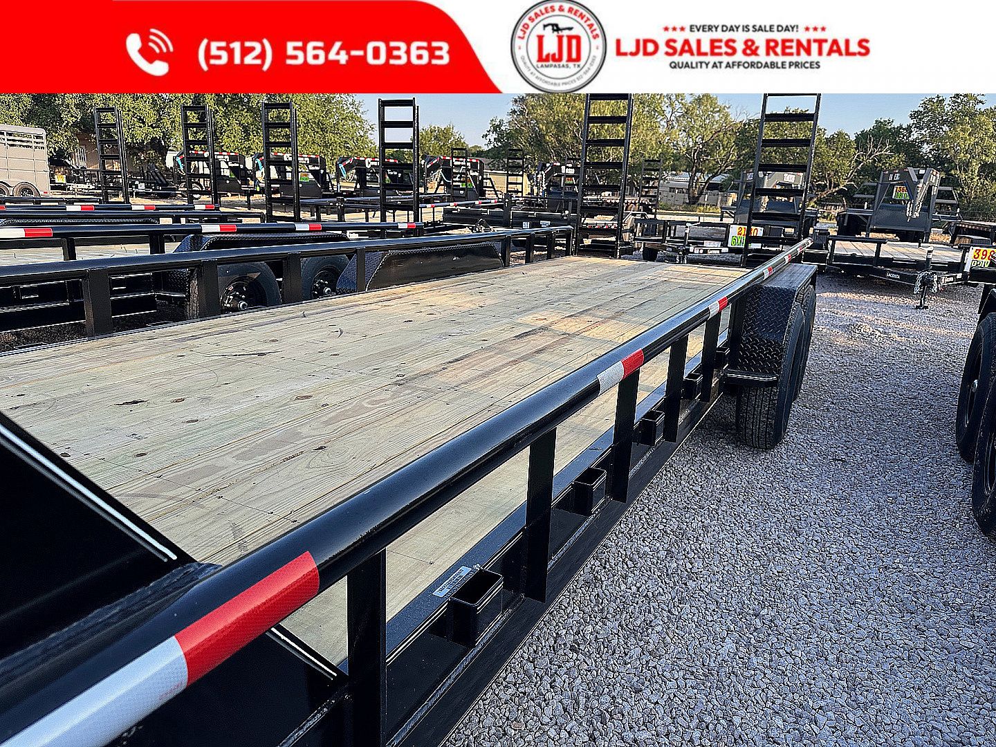 New 2025 Golden Arm 83" x 24' Low Boy Gooseneck Trailer - 14 Ply