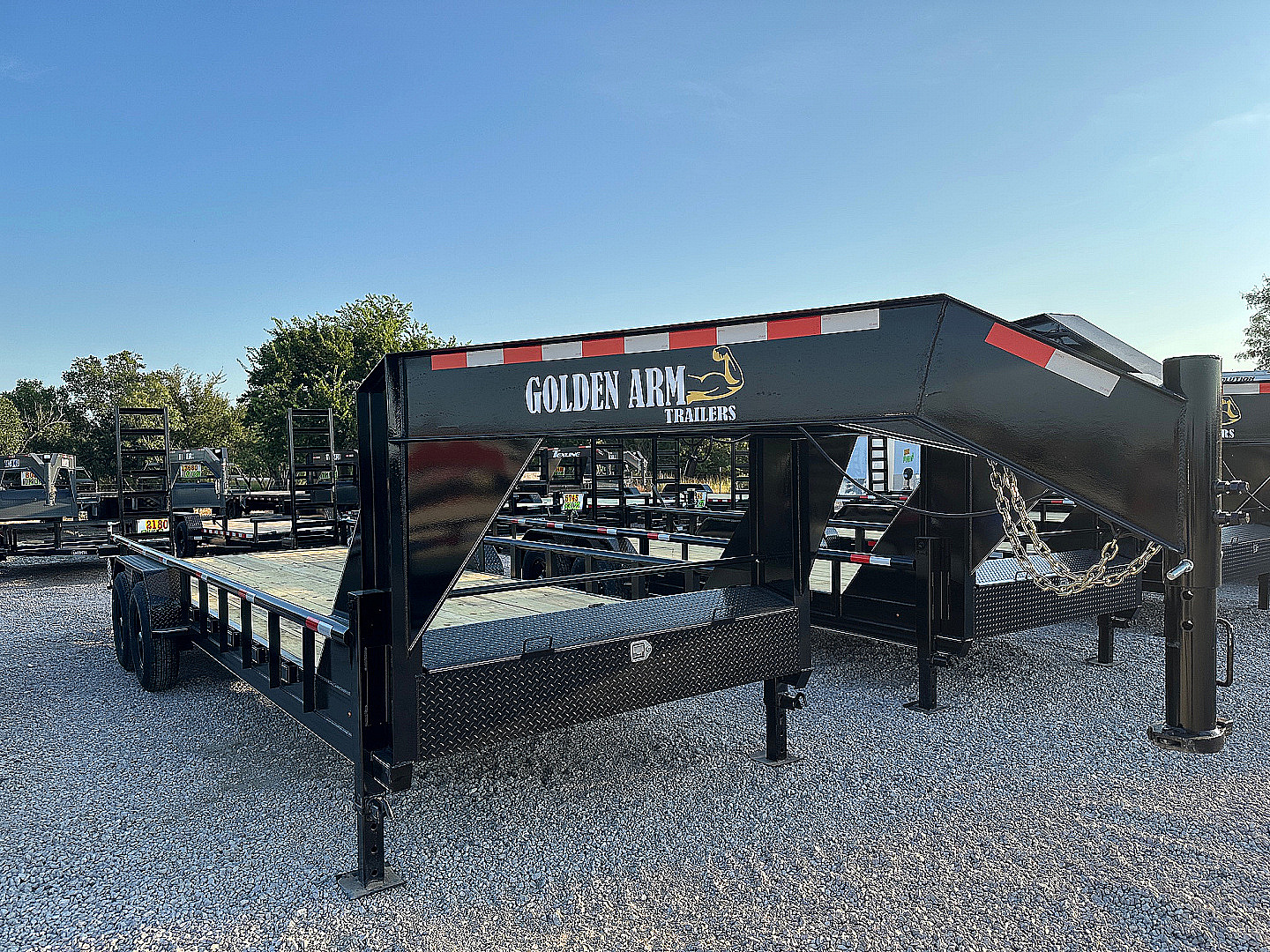 New 2025 Golden Arm 83" x 22' LowBoy Equipment Trailer