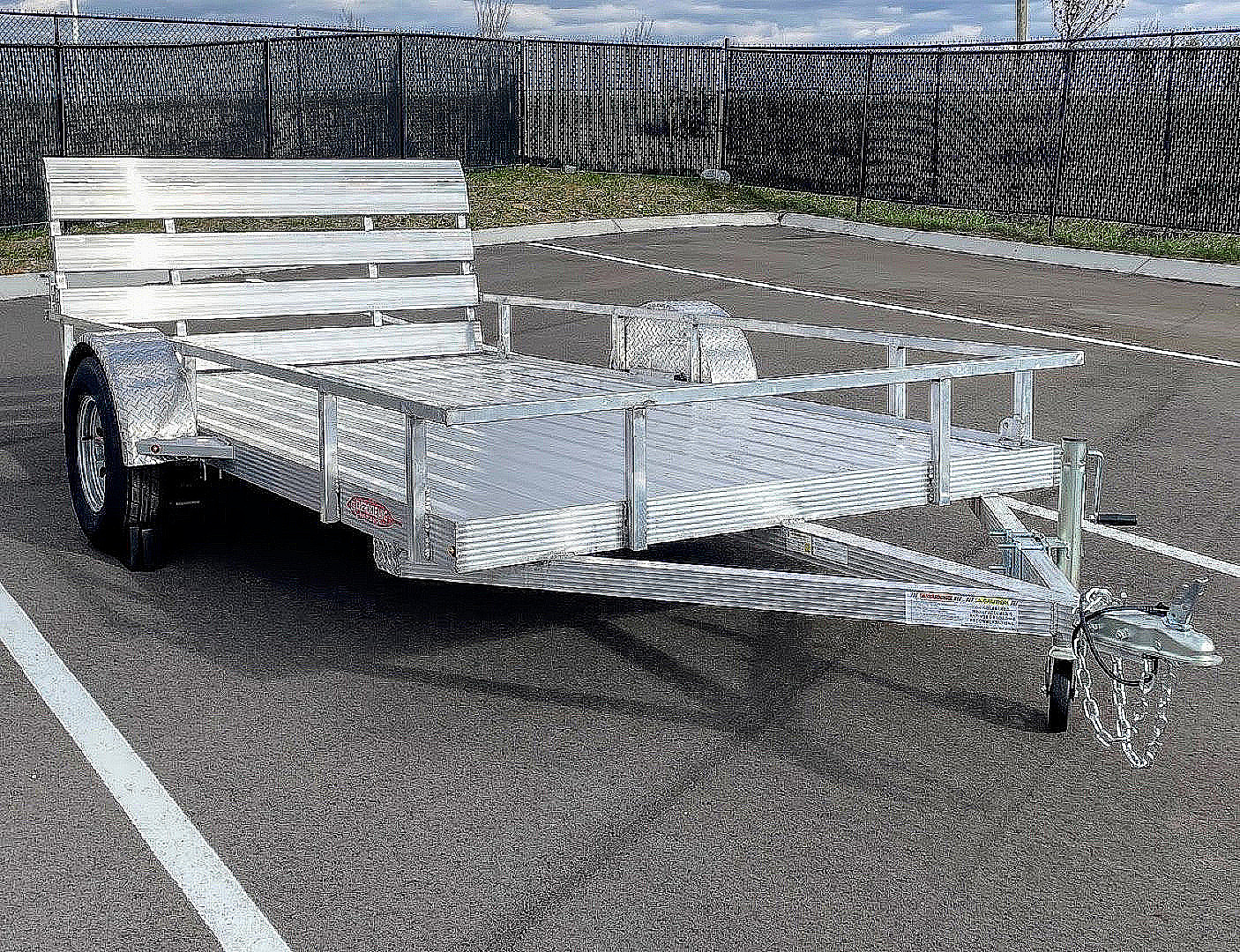 New 76"x 12' Single Axle Aluminum Utility Trailer
