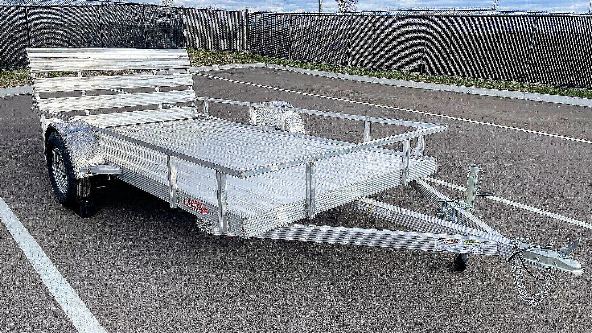 New 76"x 12' Single Axle Aluminum Utility Trailer