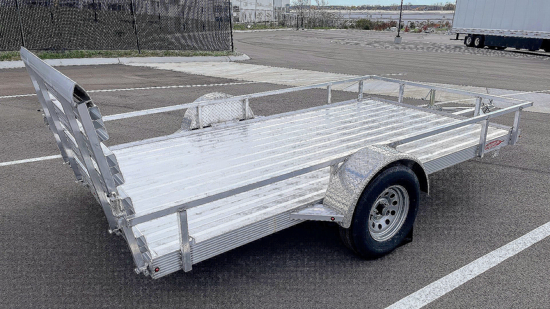 New 76"x 12' Single Axle Aluminum Utility Trailer