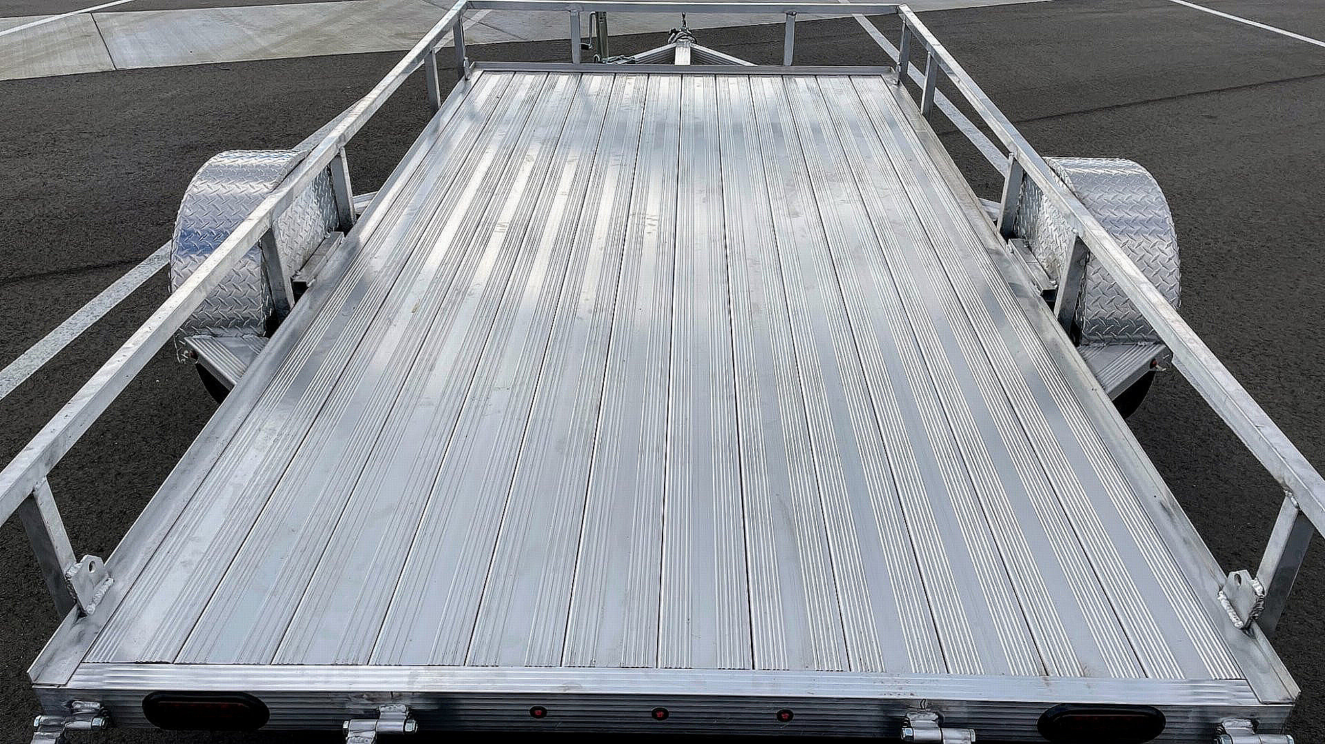 New 76"x 12' Single Axle Aluminum Utility Trailer