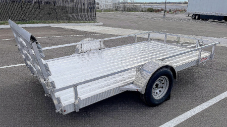 New 76"x 12' Single Axle Aluminum Utility Trailer