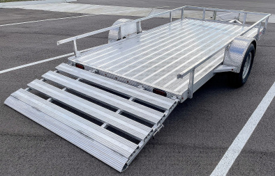 New 76"x 12' Single Axle Aluminum Utility Trailer