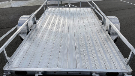 New 76"x 12' Single Axle Aluminum Utility Trailer