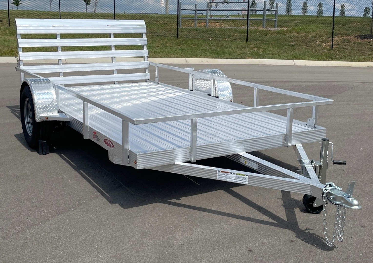 New 76"x 12' Single Axle Aluminum Utility Trailer