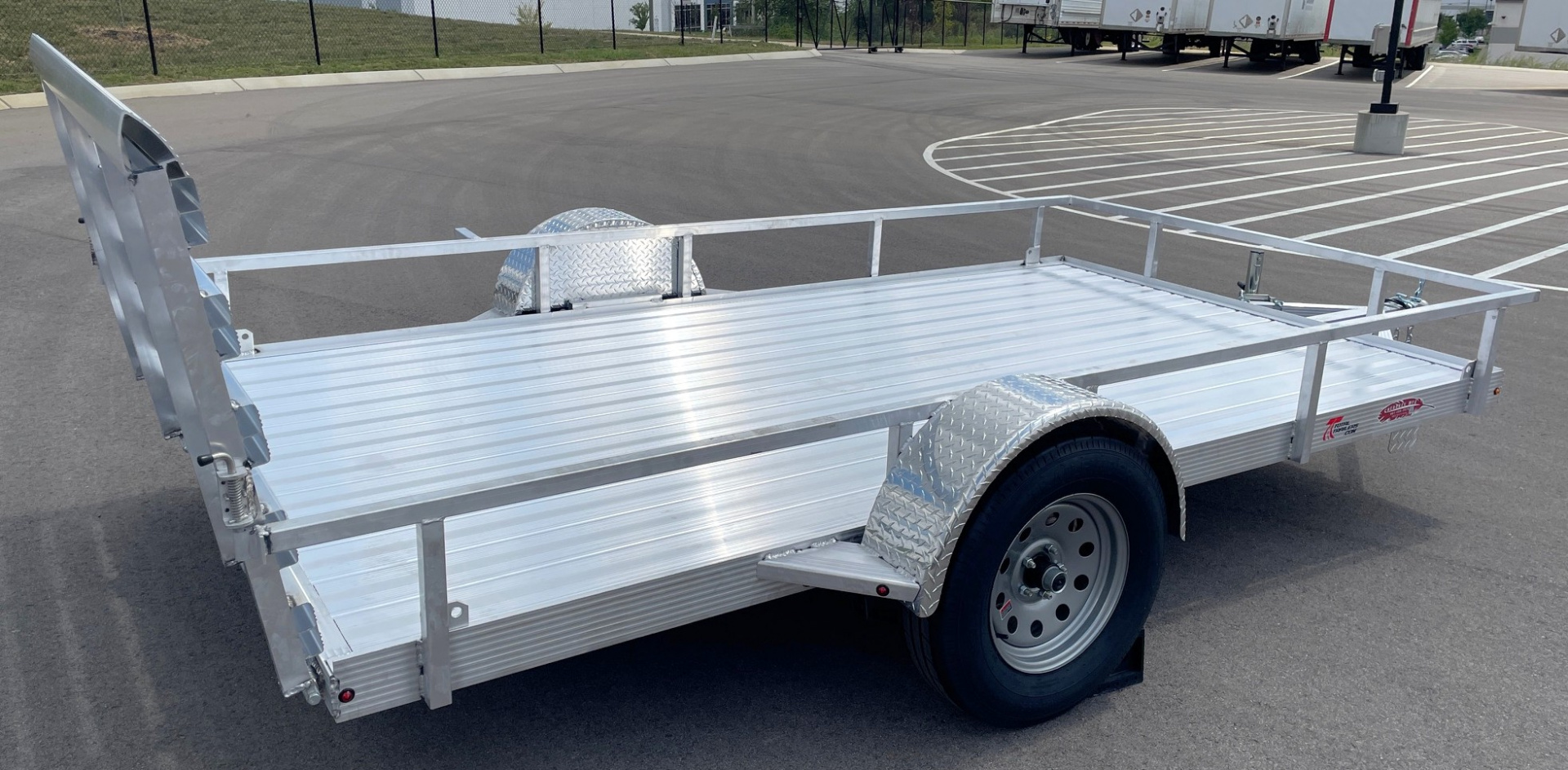 New 76"x 12' Single Axle Aluminum Utility Trailer