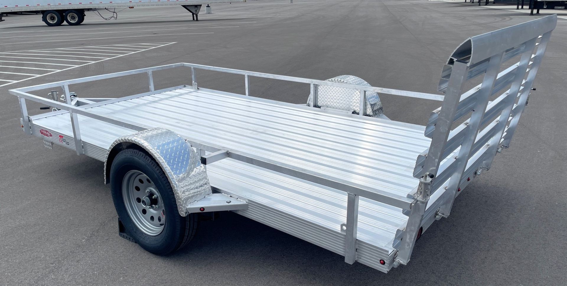 New 76"x 12' Single Axle Aluminum Utility Trailer