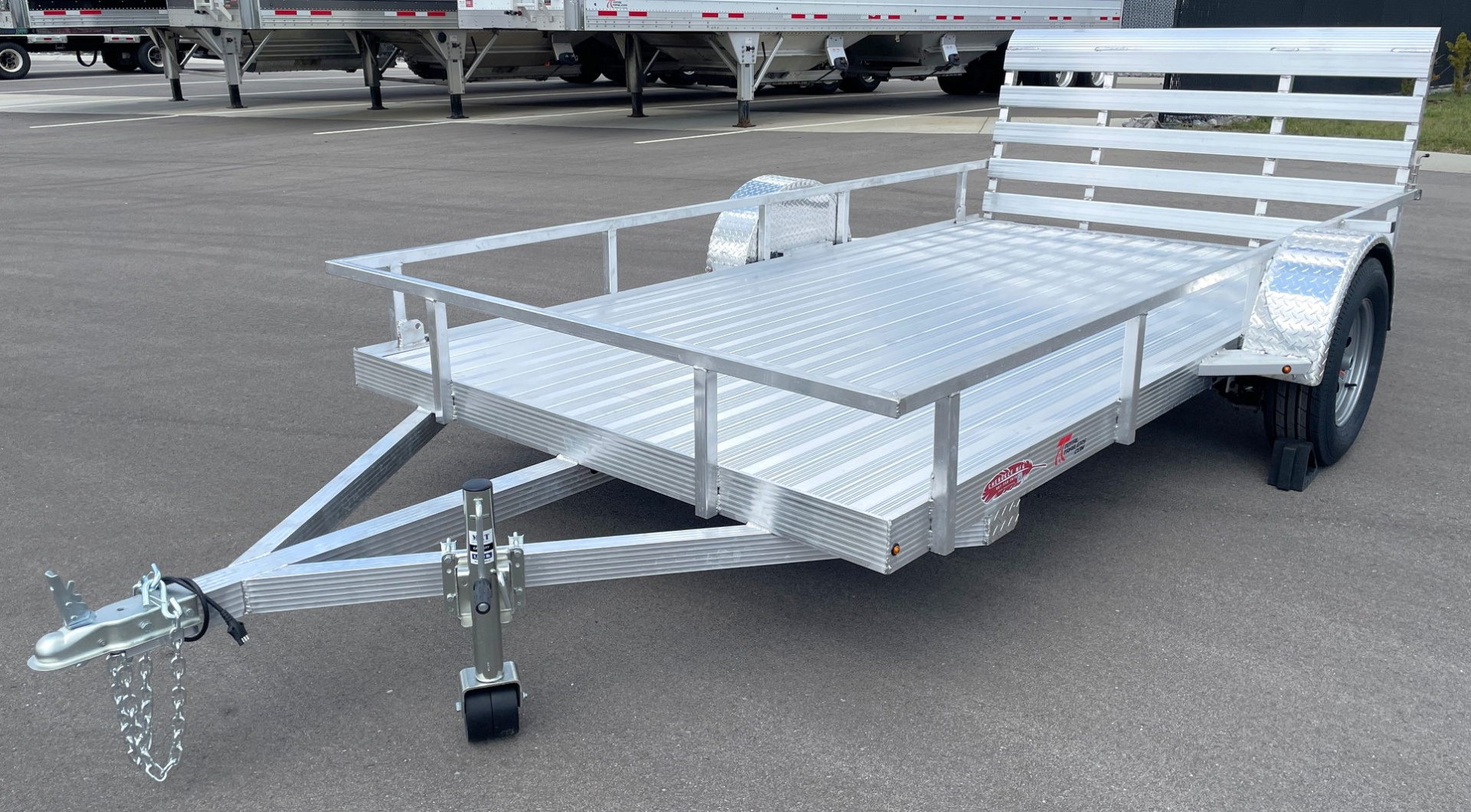 New 76"x 12' Single Axle Aluminum Utility Trailer