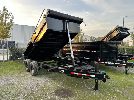 New 2026 PJ Trailers DT 7X14 Dump Trailer