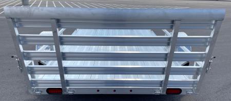 New Cherokee 76"x 10' Aluminum Single Axle Utility Trailer: 3500 GVWR , Ramp Gate