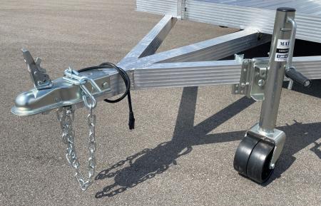 New Cherokee 76"x 10' Aluminum Single Axle Utility Trailer: 3500 GVWR , Ramp Gate