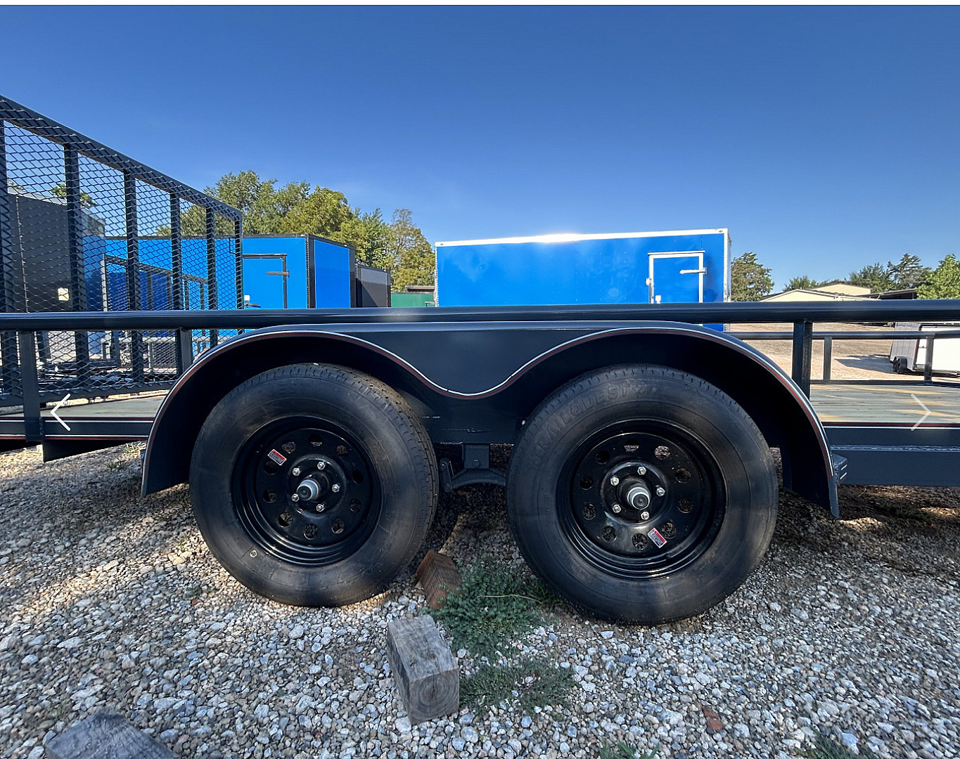 New 2025 Coffee Creek MFG 83x16 Tandem Axle(3500lbs) Utility Trailer-Pipe Top