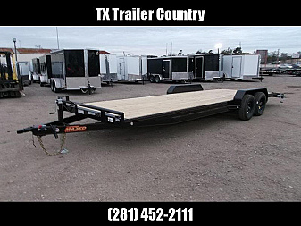 New 2026 MAXXD 83X24 10K C5X Car Hauler / Racing Trailer / Flatbed Trailer / 5200# Axles / Powder Coated / Dovetail / LEDs / 5ft Stow Away C-Channel Ramps