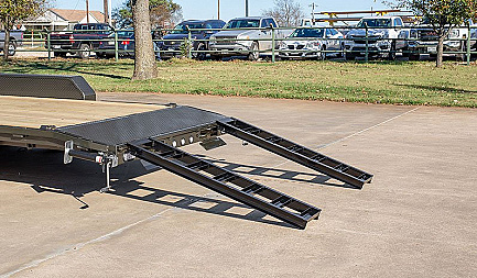 New 2026 MAXXD 83X24 10K C5X Car Hauler / Racing Trailer / Flatbed Trailer / 5200# Axles / Powder Coated / Dovetail / LEDs / 5ft Stow Away C-Channel Ramps