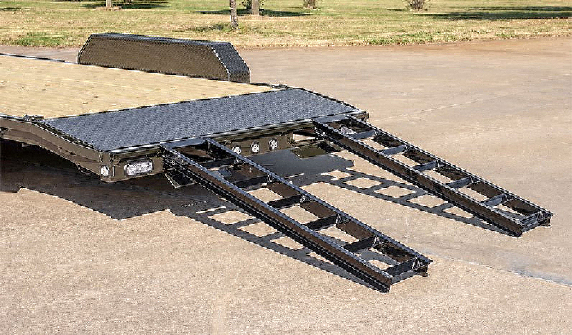 New 2026 MAXX-D 83X24 7K C4X Car Hauler / Racing Trailer / UTV Trailer / Black Powder Coated / 3500# Axles / 5ft Stow Away C-Channel Ramps