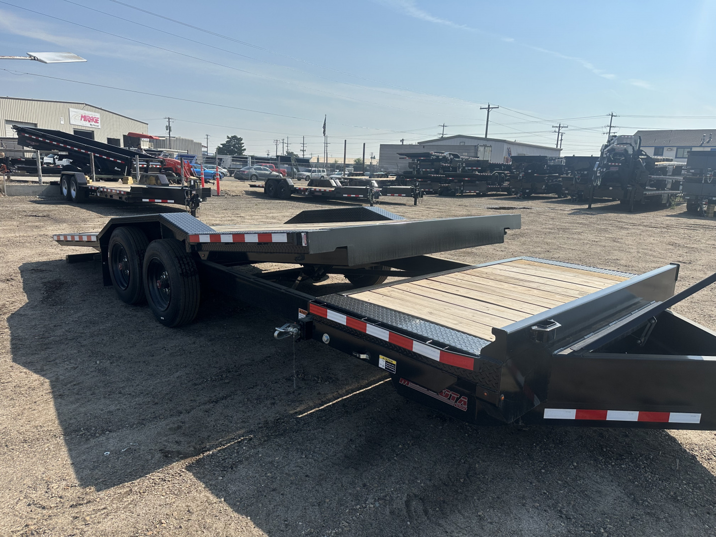 New 2025 Midsota 22' 17.6K Tilt bed Equipment Trailer