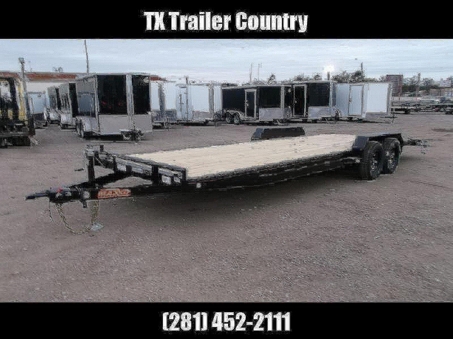 New 2026 MAXXD 83X24 10K C5X Car Hauler / Racing Trailer / Flatbed Trailer / 5200# Axles / Powder Coated / Dovetail / LEDs / 5ft Stow Away C-Channel Ramps