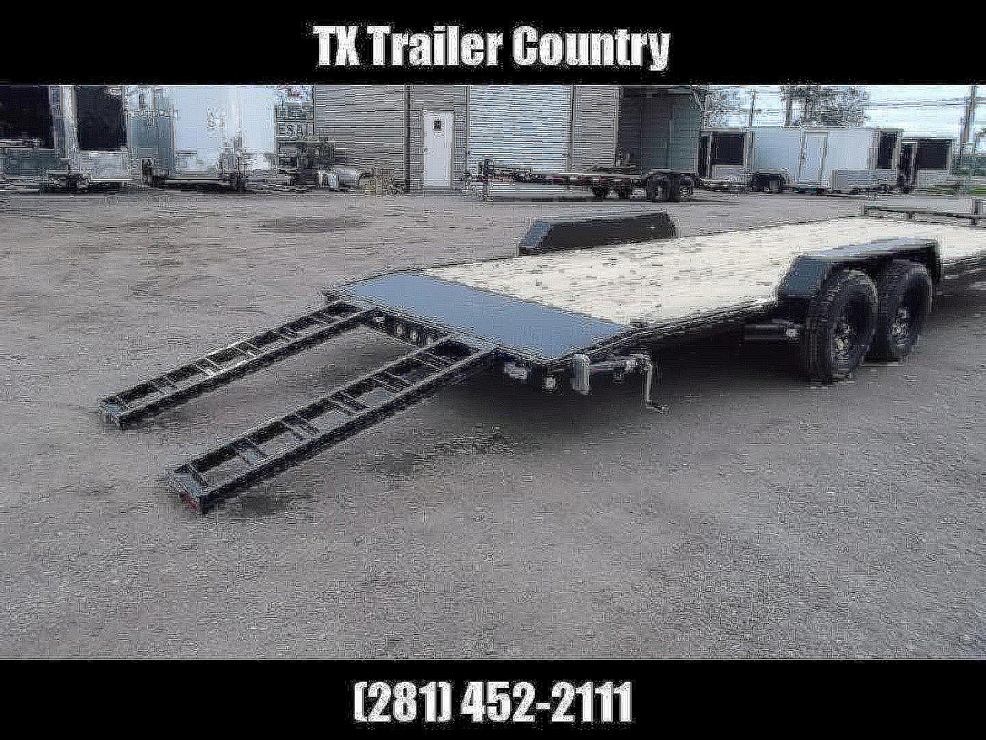 New 2026 MAXXD 83X24 10K C5X Car Hauler / Racing Trailer / Flatbed Trailer / 5200# Axles / Powder Coated / Dovetail / LEDs / 5ft Stow Away C-Channel Ramps