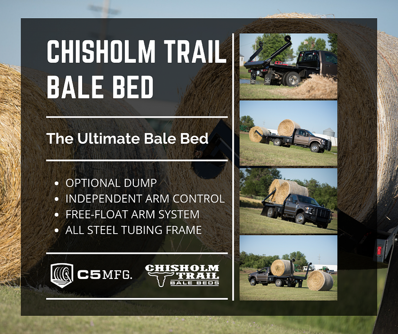 New 2025 C5 MANUFACTURING Arm Bed Single Wheel Short Bed Truck Bed