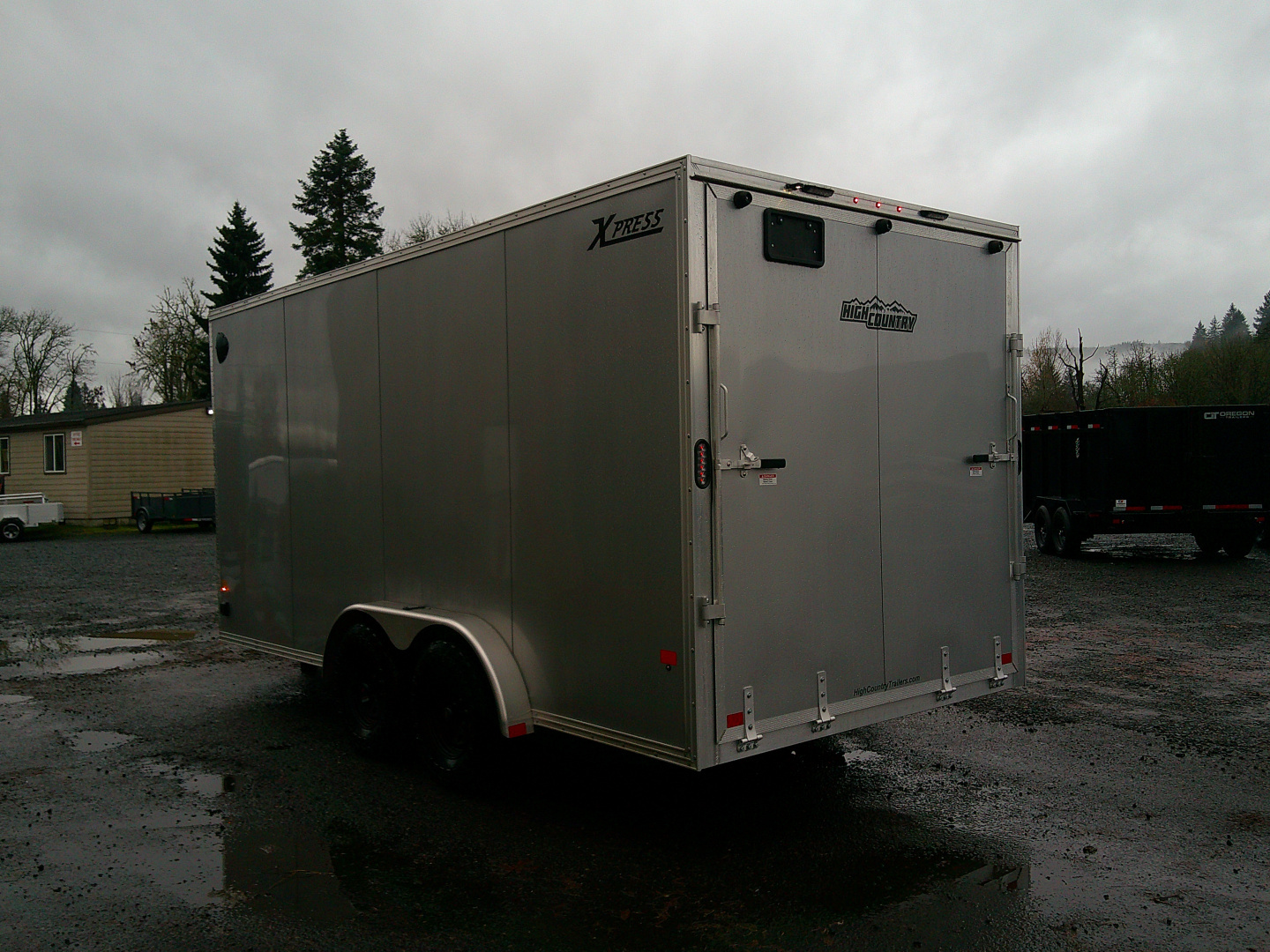 Used 2025 ALCOM 7x16 Aluminum 7K Cargo / Enclosed Trailer