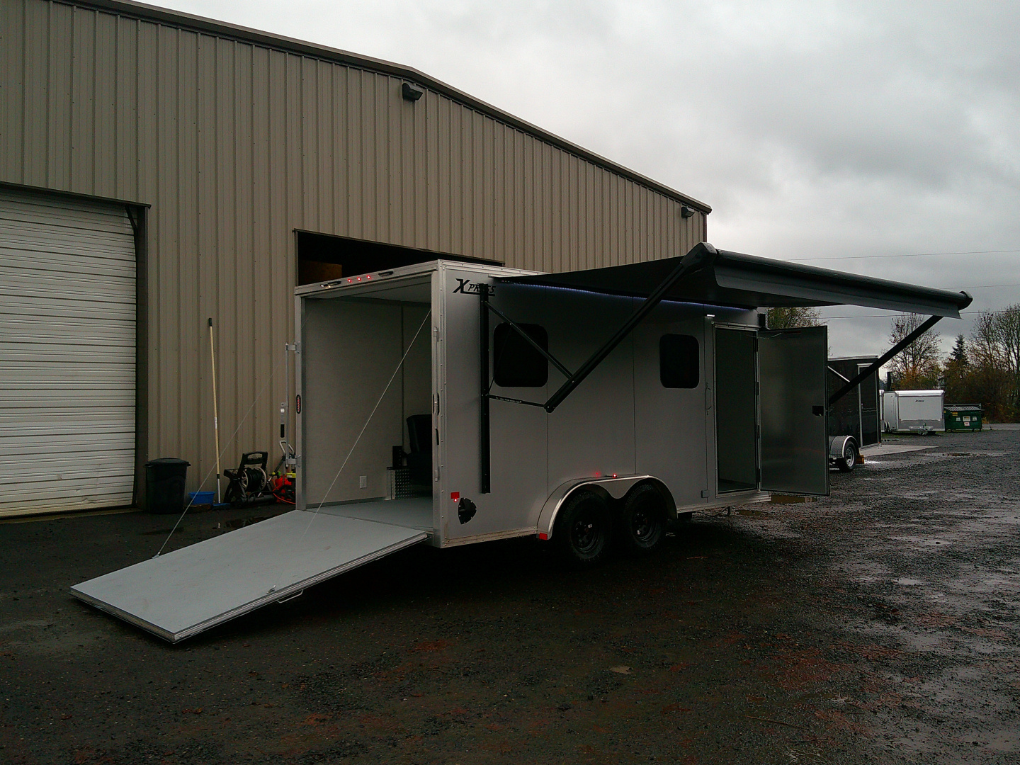 Used 2025 ALCOM 7x16 Aluminum 7K Cargo / Enclosed Trailer