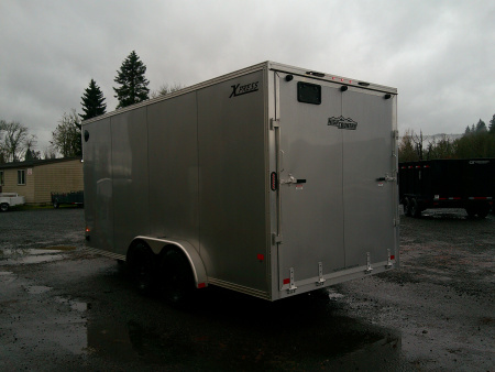 Used 2025 ALCOM 7x16 Aluminum 7K Cargo / Enclosed Trailer