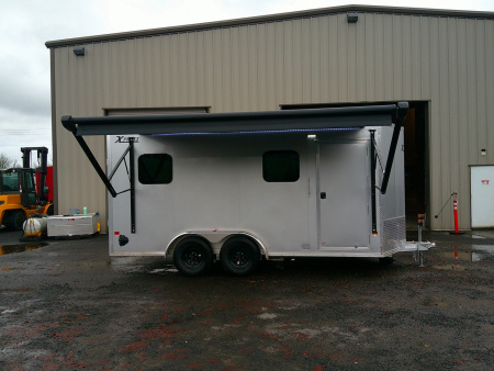 Used 2025 ALCOM 7x16 Aluminum 7K Cargo / Enclosed Trailer