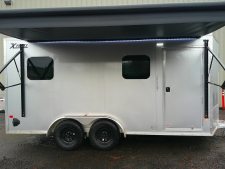 Used 2025 ALCOM 7x16 Aluminum 7K Cargo / Enclosed Trailer