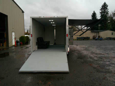 Used 2025 ALCOM 7x16 Aluminum 7K Cargo / Enclosed Trailer