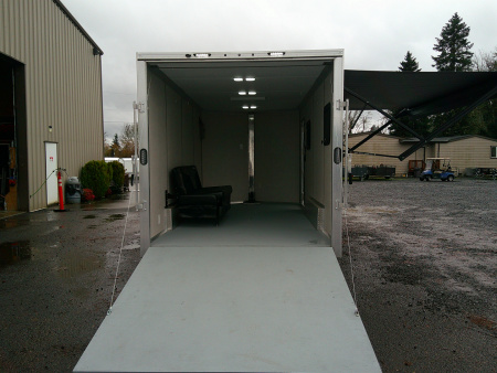 Used 2025 ALCOM 7x16 Aluminum 7K Cargo / Enclosed Trailer