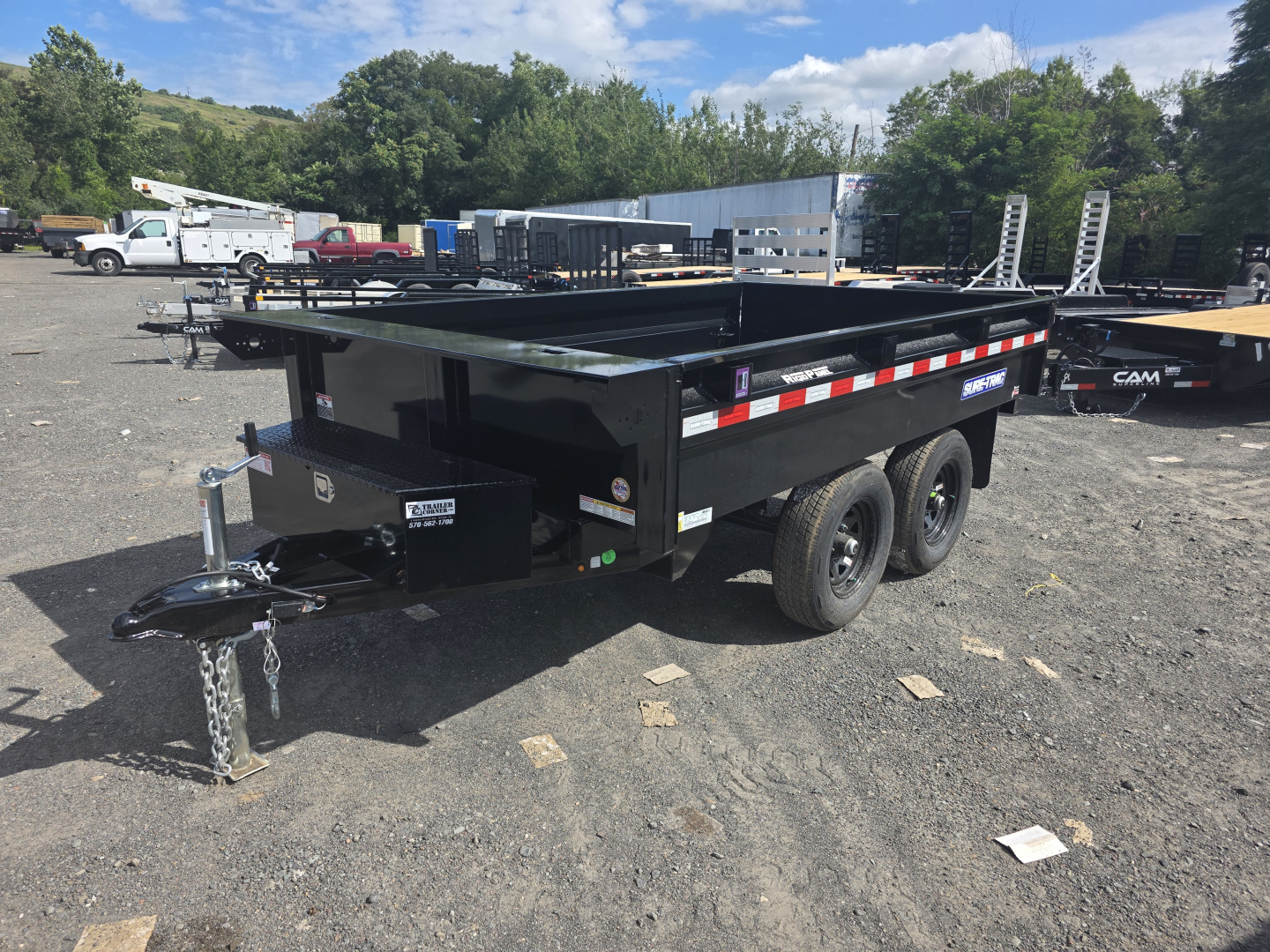 New 2026 Sure-Trac 6X10 10K DECKOVER Dump Trailer