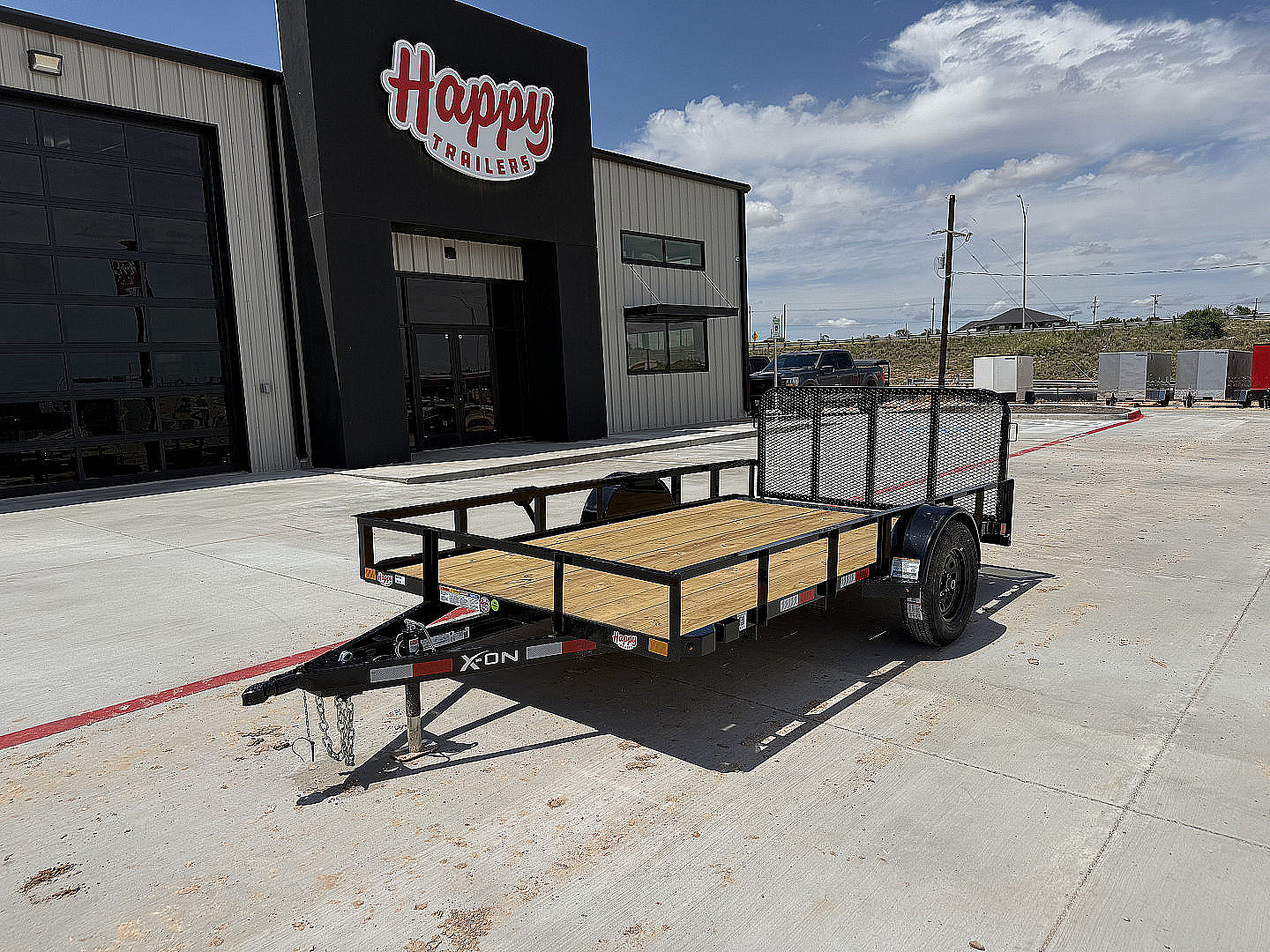 New 2026 X-On 77"x12' Single Axle Utility Trailer - U2