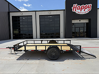 New 2026 X-On 77"x12' Single Axle Utility Trailer - U2