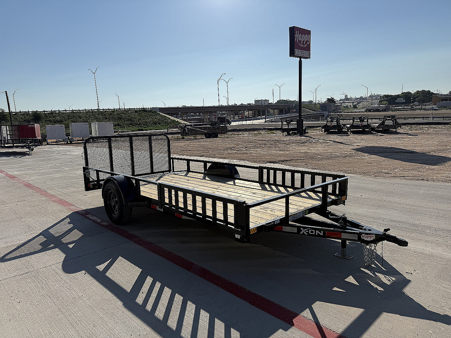 New 2026 X-On 77"x14' Single Axle Utility Trailer - U2
